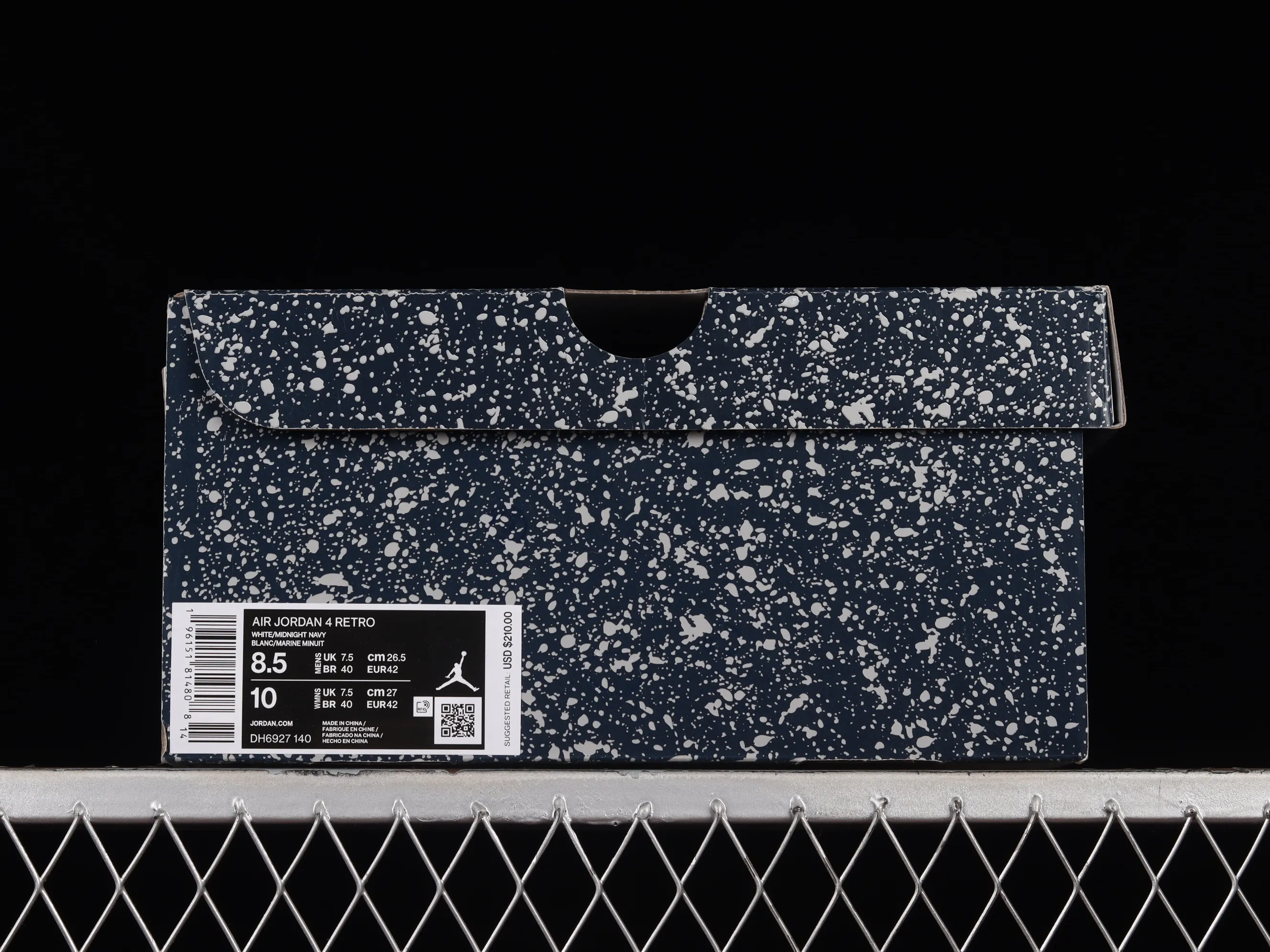 All categories Air Jordan Jordan series basketball shoes Air Jordan 4 OG version Air Jordan 4 Retro "Midnight Navy" AJ4 Joe 4 Midnight Blue Men's cultural basketball shoes DH6927-140